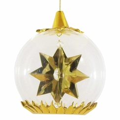 Star Foil Ornament, 6cm, gold by Resl Lenz