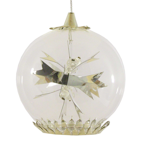 Silver Snowflake Foil Ornament by Resl Lenz