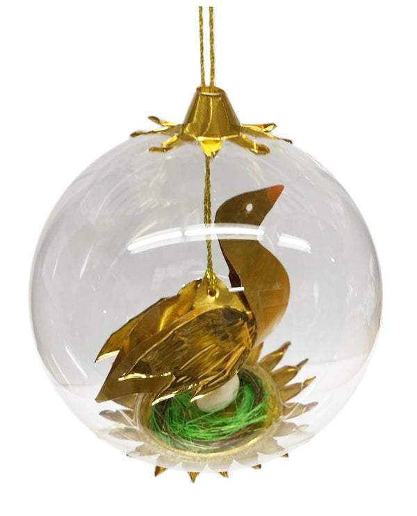 12 Days of Christmas by Resl Lenz, Six Geese a-Laying Foil Ornament