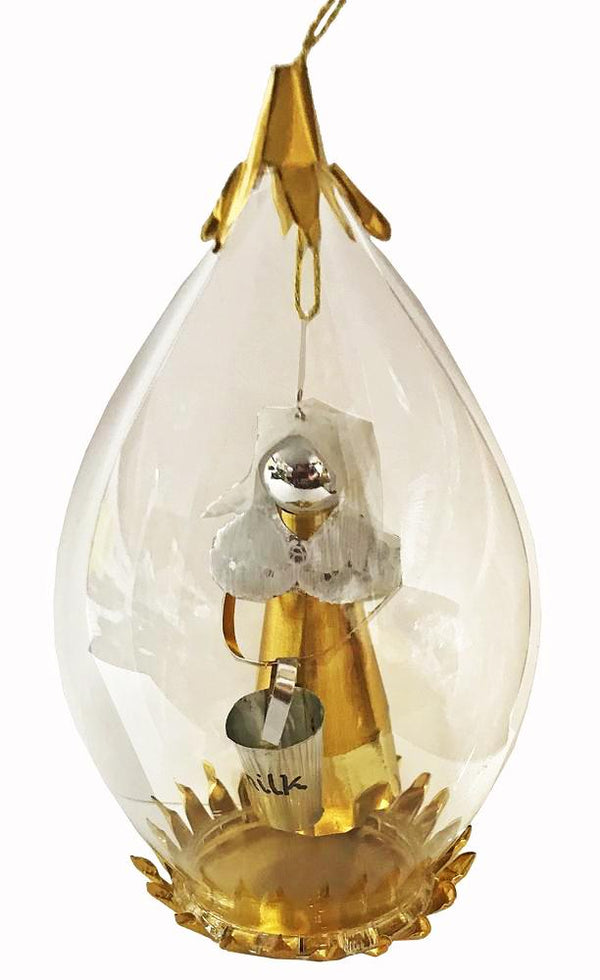 12 Days of Christmas by Resl Lenz, Eight Maids a-Milking Foil Ornament
