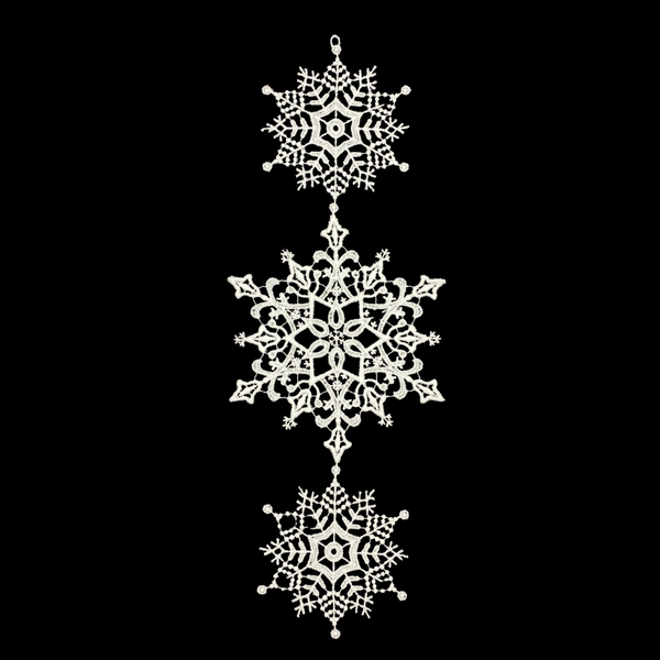 Lace Snowstar Window Hanging by StiVoTex Vogel