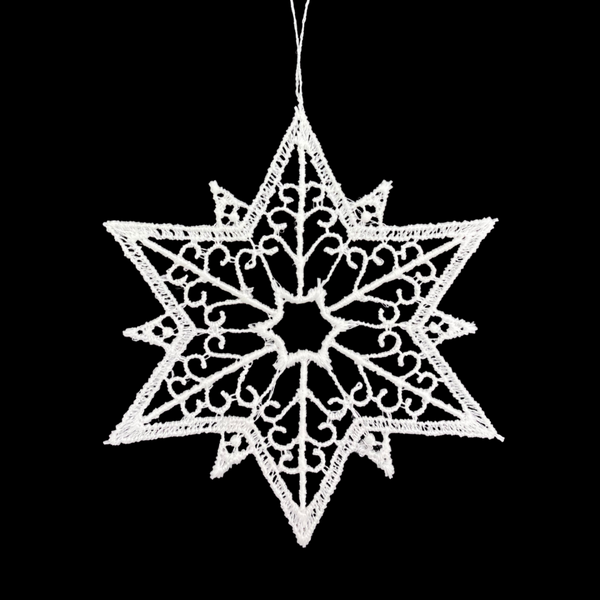 Lace Star #6 Ornament by StiVoTex Vogel