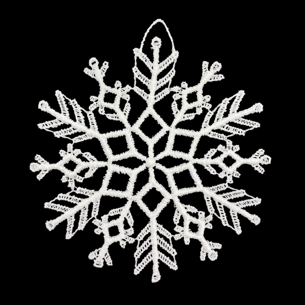 Large Lace Snowflake Ornament by StiVoTex Vogel