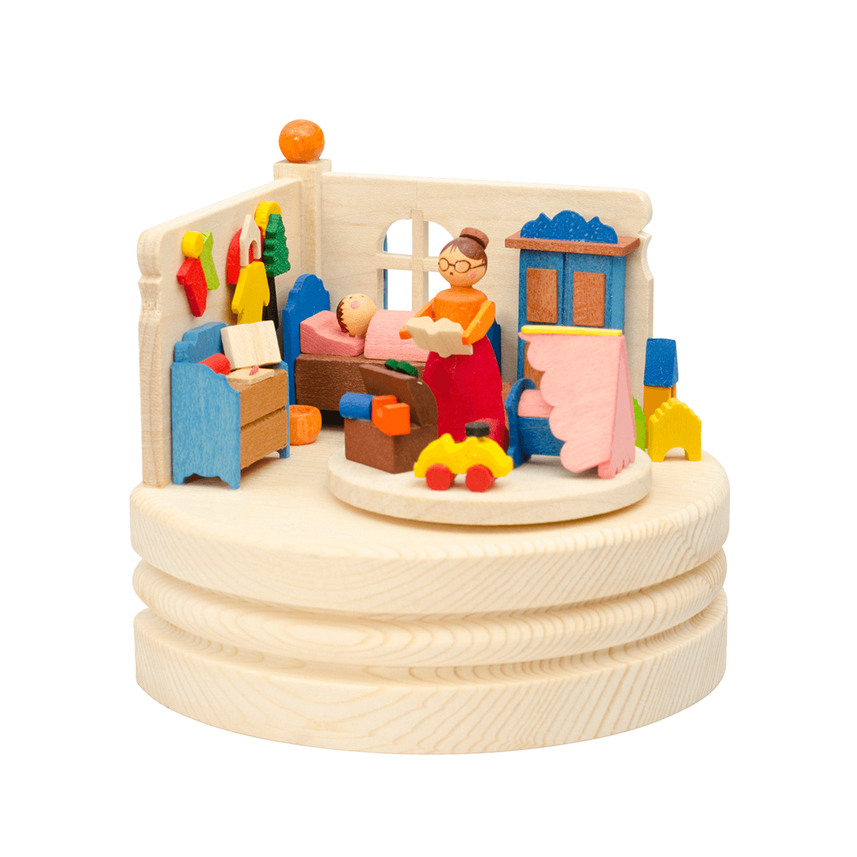 Wind-Up Bedtime Stories Music Box by Graupner Holzminiaturen