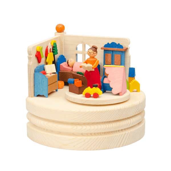 Wind-Up Bedtime Stories Music Box by Graupner Holzminiaturen