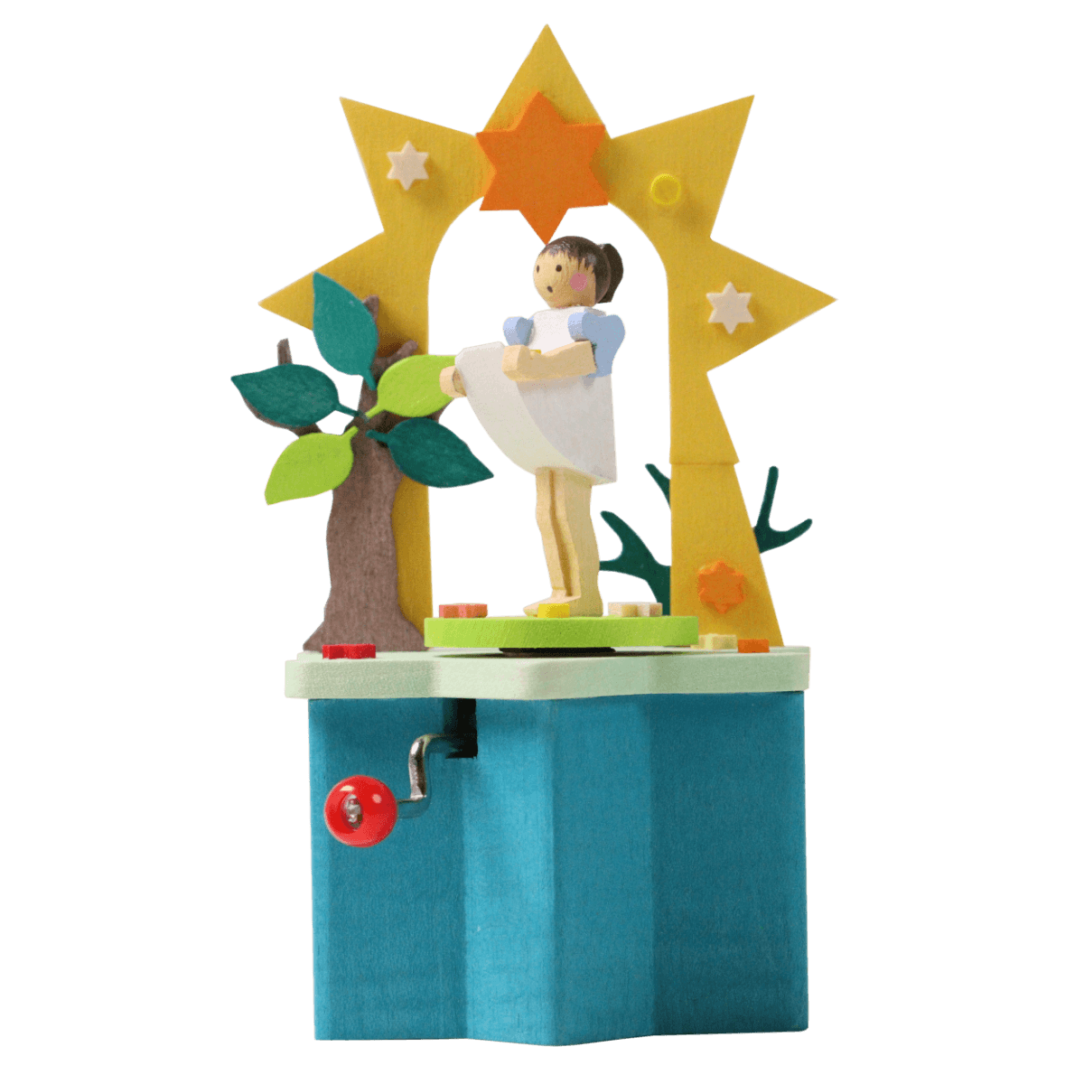 The Star Tailors Crank Music Box by Graupner Holzminiaturen