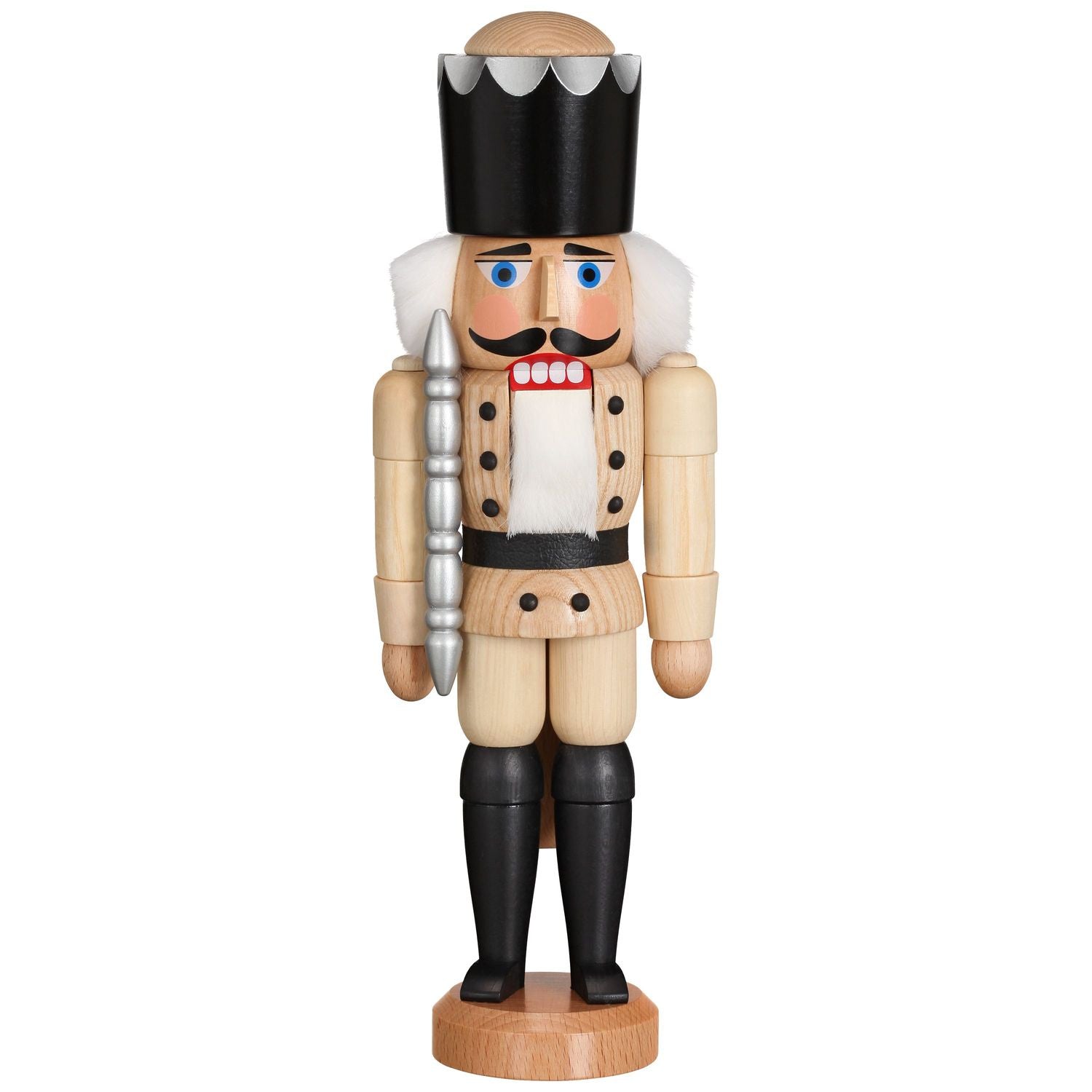 King Nutcracker, natural wood, 11.5