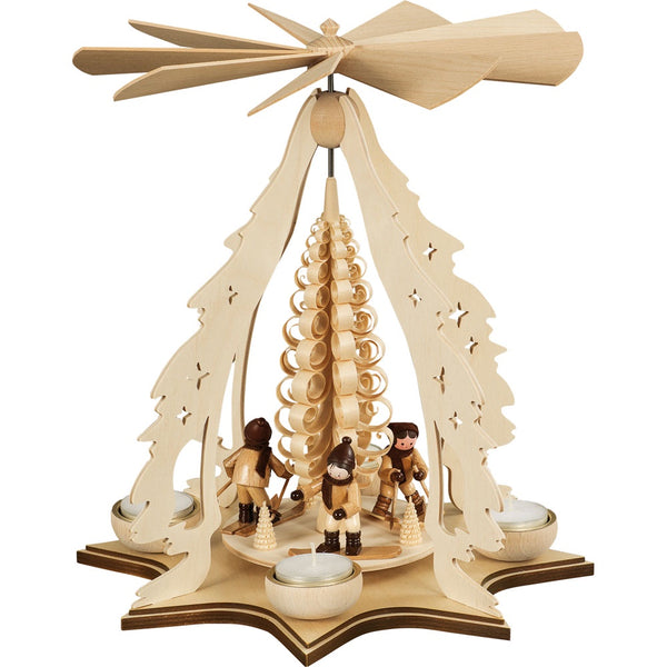 Skiers Tea Light Pyramid by Taulin