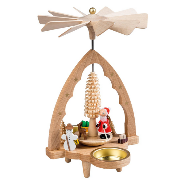 Santa Claus Tealight Pyramid by Richard Glasser GmbH