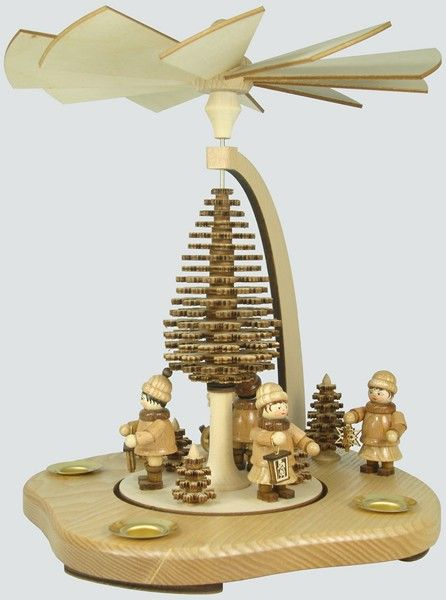 Pyramid with Layer Tree and Lantern Kinder by Kunstgewerbe Lenk und Sohn