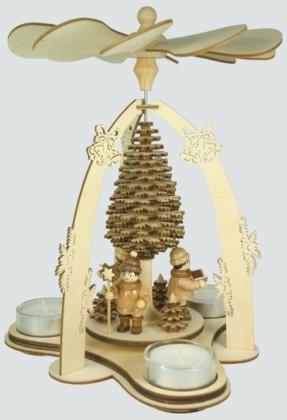 Bell Arch Pyramid with Carolers by Kunstgewerbe Lenk und Sohn