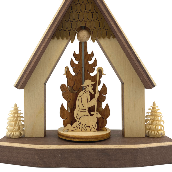 House Frame with Nativity, Miniature Pyramid by Harald Kreissl