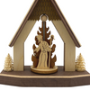 House Frame with Nativity, Miniature Pyramid by Harald Kreissl