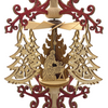Scroll and Tree Frame with Nativity, Hanging Pyramid by Harald Kreissl