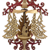 Scroll and Tree Frame with Nativity, Hanging Pyramid by Harald Kreissl