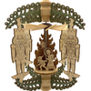 Nutcracker Frame with Santa Motif Pyramid Ornament by Harald Kreissl