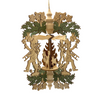 Good Luck Frame with Lucky Symbols Motif Pyramid Ornament by Harald Kreissl