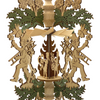 Good Luck Frame with Lucky Symbols Motif Pyramid Ornament by Harald Kreissl