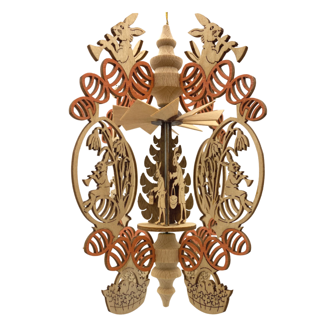 Rabbit with horn Pyramid Ornament by Harald Kreissl