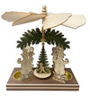 Snowman Frame with Children and Snowman, Double Tea Light Pyramid by Harald Kreissl