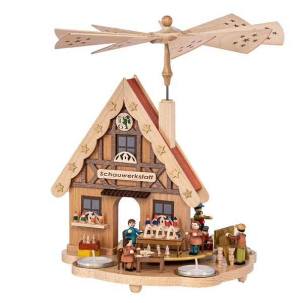 Seiffen Woodcarving Shop Pyramid by Richard Glasser GmbH