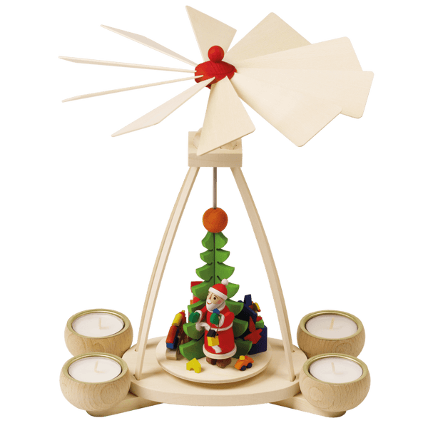 Santa Claus Tealight Pyramid by Graupner Holzminiaturen