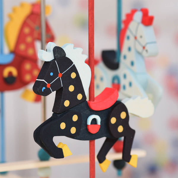 Carousel Horse Tealight Pyramid by Graupner Holzminiaturen
