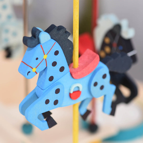 Carousel Horse Tealight Pyramid by Graupner Holzminiaturen