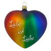 "Liebe ist Liebe/Love is Love" Pride Heart by Glas Bartholmes