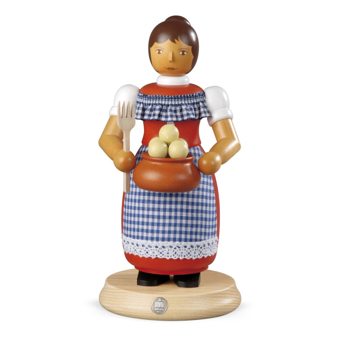 Female Dumpling Vendor, Incense Smoker by Mueller GmbH