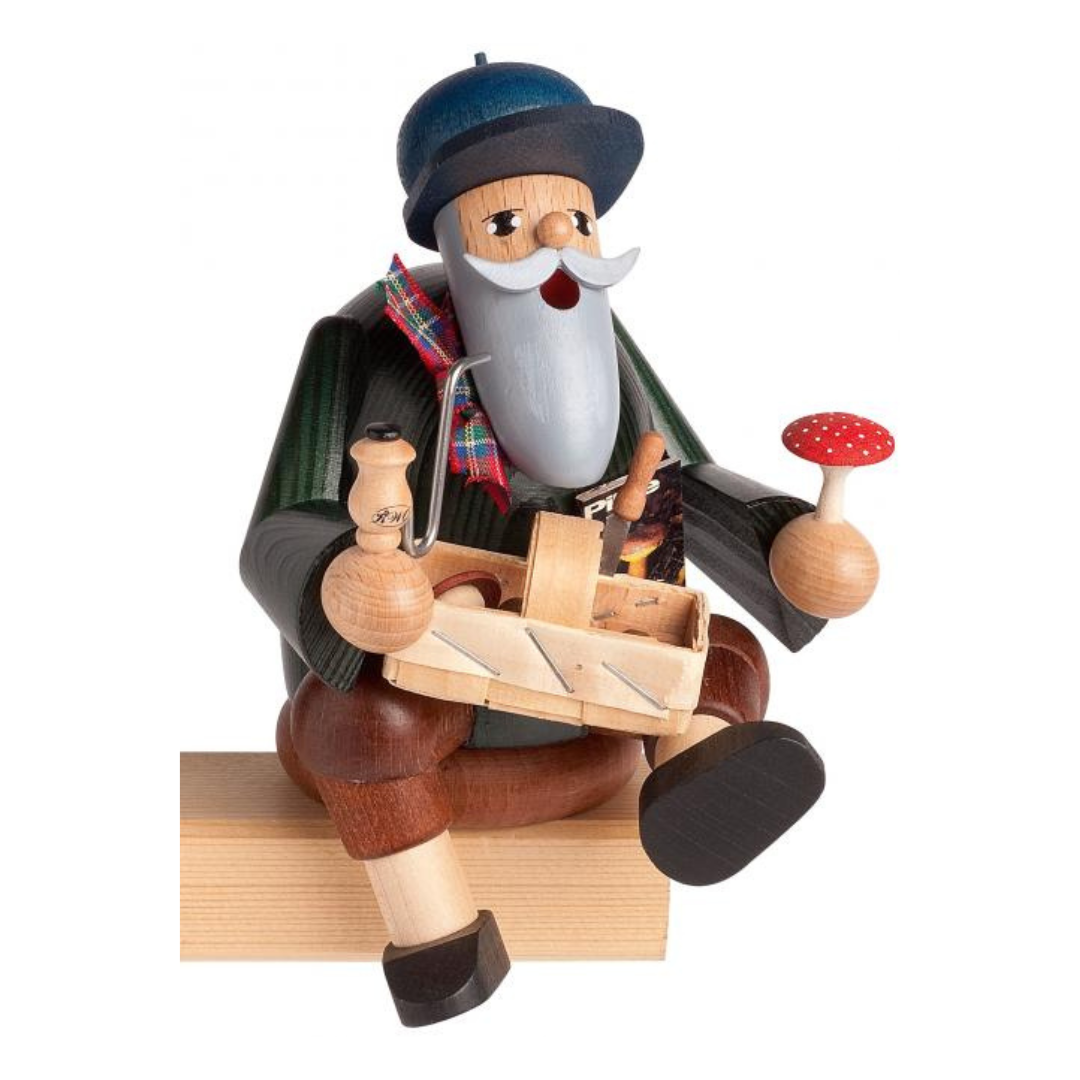 Sitting Mushroom Picker Incense Smoker by KWO