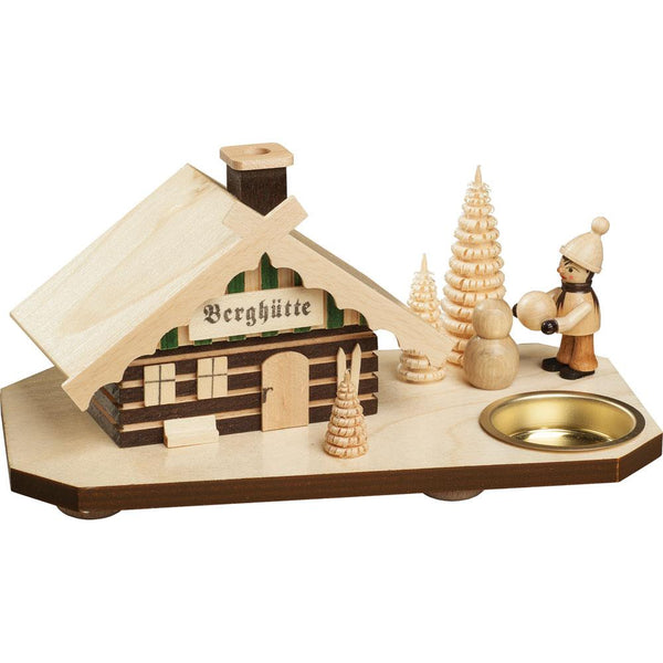 Ski Hut Smokehouse with Snowman Builder by Taulin