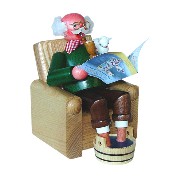 Opa in an Armchair Incense Smoker by Eva Beyer