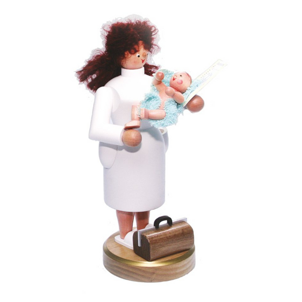 Smoker by Eva Beyer, female delivery nurse