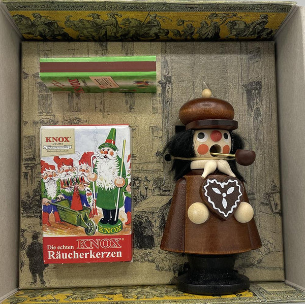Gingerbread Salesman Mini Incense Smoker Gift Set by Knox