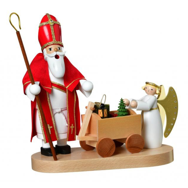 St. Nickolas with Angel Incense Smoker by KWO