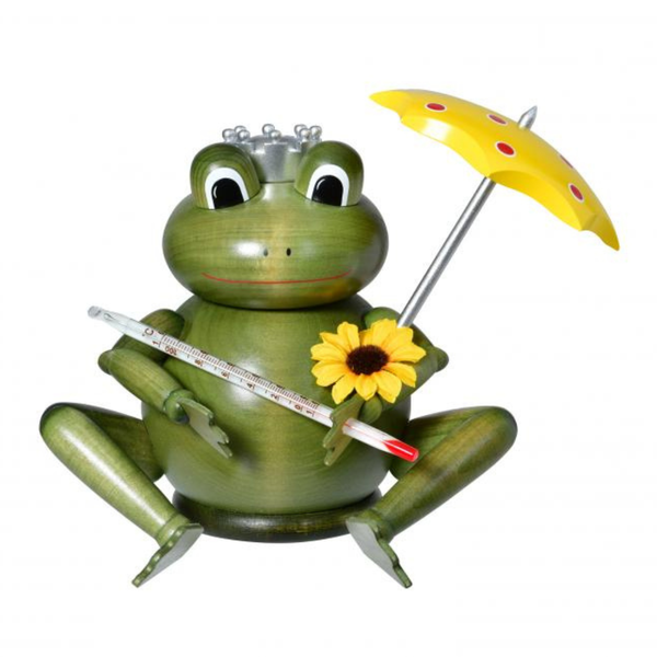 Frog Meteorologist Incense Smoker with Thermometer by KWO