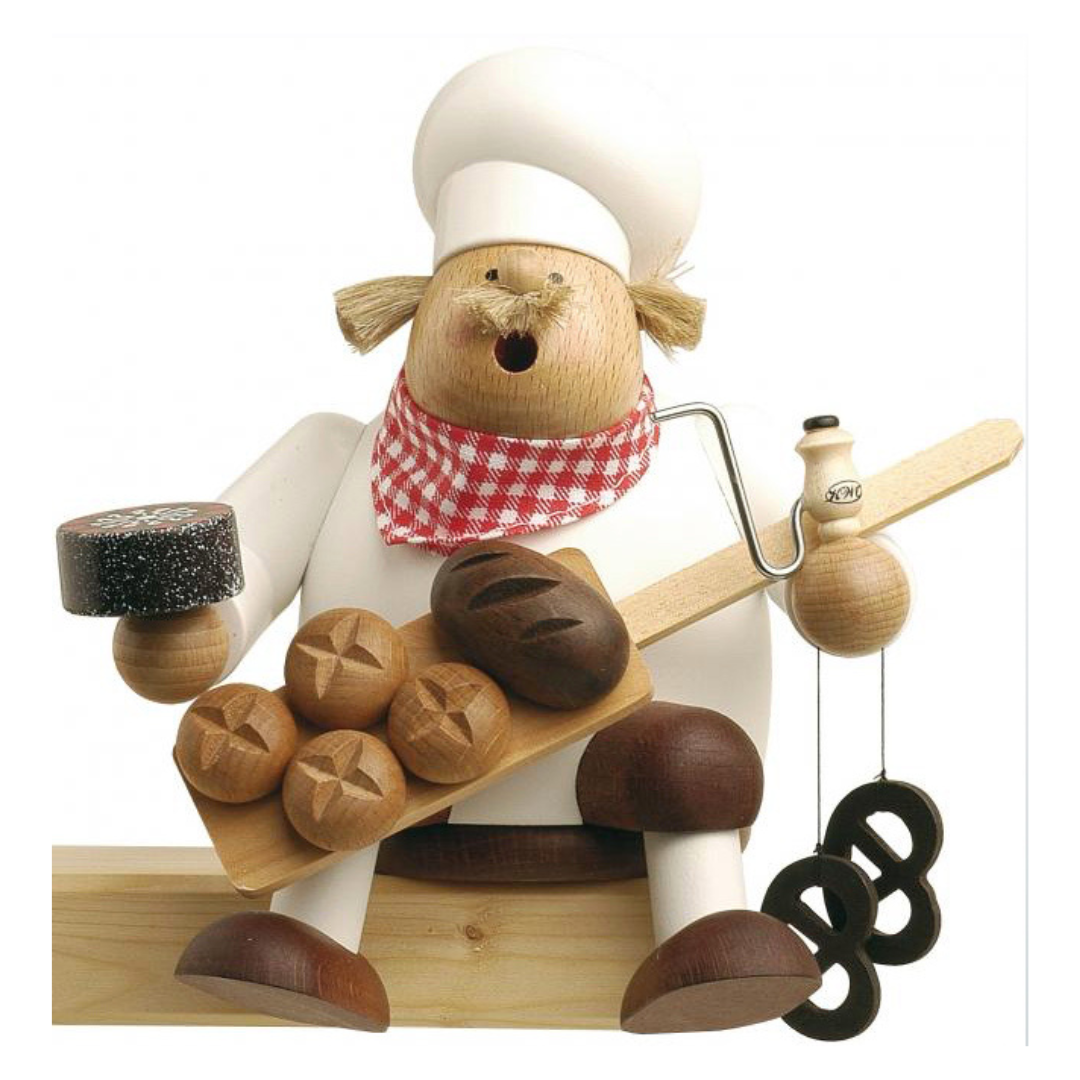 Baker, sitting Incense Smoker by KWO