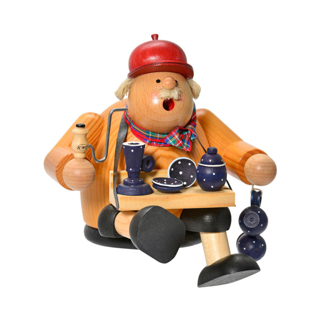 Sitting Pottery Merchant, Incense Smoker by KWO