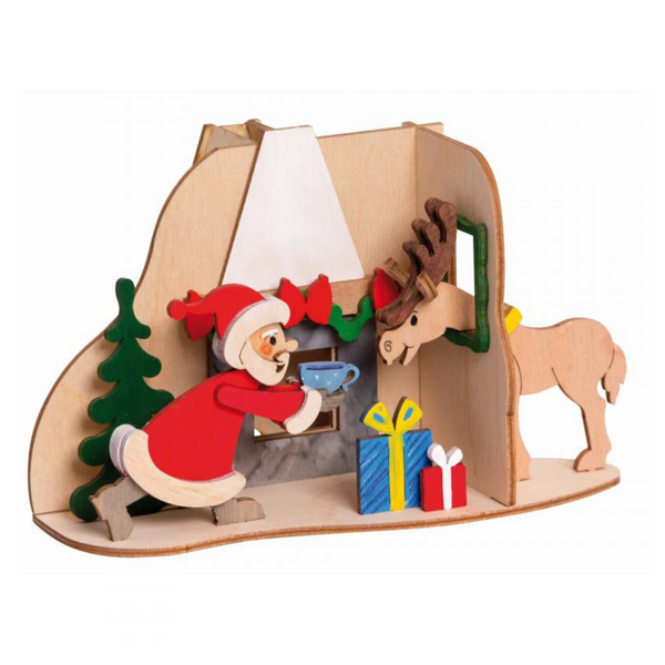 DIY Kit, Santa with Elk Incense Smoker by Kuhnert GmbH
