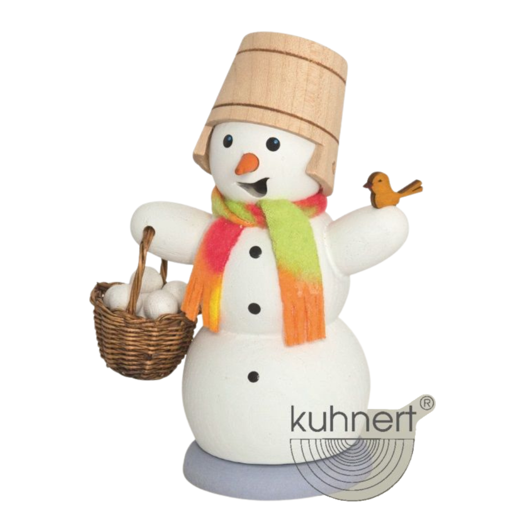 Snowman with snowballs  Incense Smoker by Kuhnert GmbH