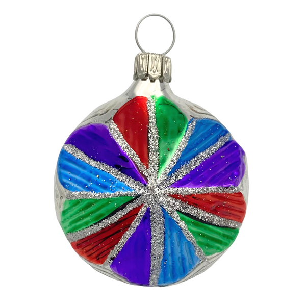 Starburst, silver with multi stripes by Old German Christmas