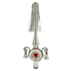 Silver reflector spire, wire, tinsel, and Tree topper by Inge Glas of Germany