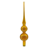 Tree Topper with 2 Reflectors, gold with leaves and swirls by Old German Christmas