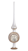 Classic Reflex Tree Topper, champagne matte, 13" by Inge Glas of Germany