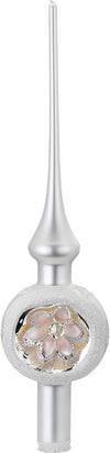 Blossoms Reflections Tree Topper, white matte, 11.9"by Inge Glas of Germany