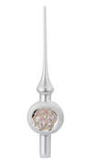 Blossoms Reflections Tree Topper, white matte, 11.9"by Inge Glas of Germany