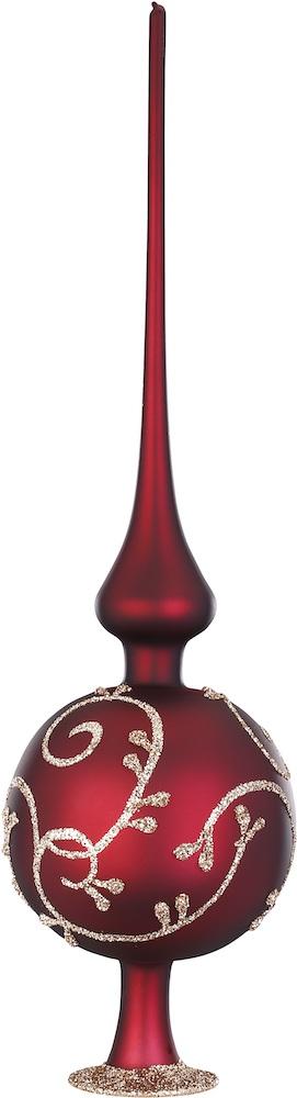 Rococo Tree Topper, port wine matte, 14.2