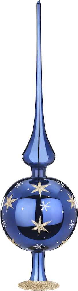 Sparkling Sky Tree Topper, midnight shiny, 14.2" by Inge Glas of Germany