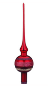 Block Stripes Tree Topper, Dark Red by Inge Glas of Germany